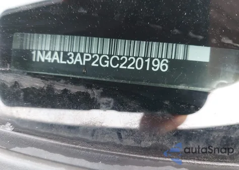 2016 Nissan Altima 2.5 Sr z USA, uszkodzony, nr VIN 1N4AL3AP2GC220196